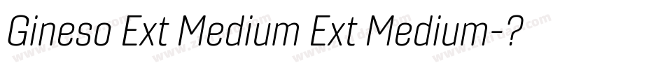 Gineso Ext Medium Ext Medium字体转换